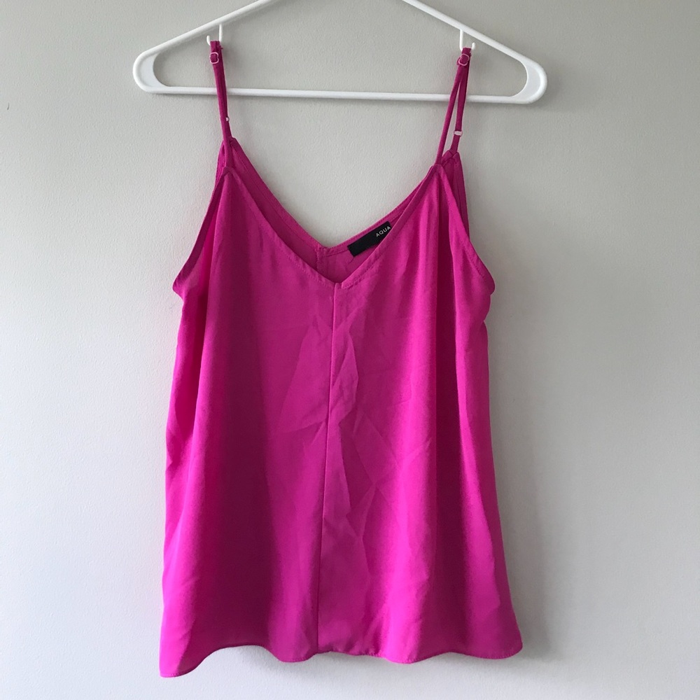 Silky pink top